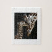 Mam en Baby Giraffe Cuddle Legpuzzel (Verticaal)