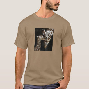 Mam en Baby Giraffe Cuddle T-shirt