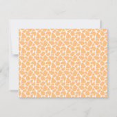 Mam en Baby Giraffe Dank je kaarten Notitiekaartje (Achterkant)