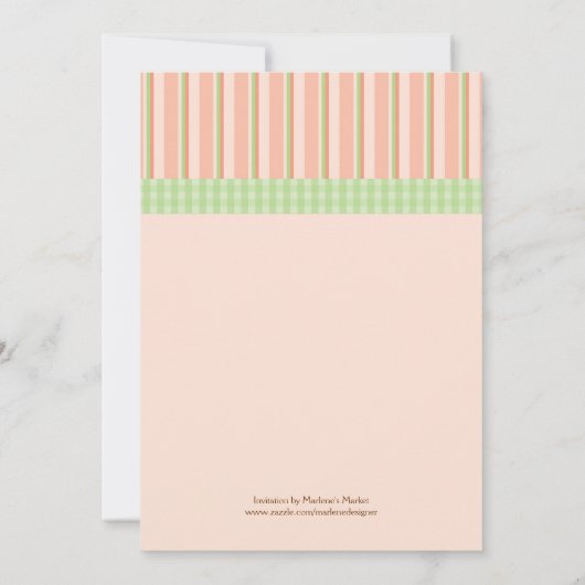 Mam en Baby Giraffe Unisex Baby shower Uitnodiging (Achterkant)