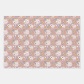 Mam- en Baby-gleufpatroonset van 3 Inpakpapier Vel (Voorkant)