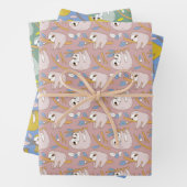 Mam- en Baby-gleufpatroonset van 3 Inpakpapier Vel (In situ)