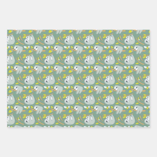 Mam- en Baby-gleufpatroonset van 3 Inpakpapier Vel (Voorkant 3)