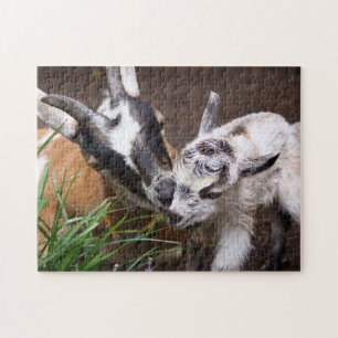 Mam en Baby Goat Legpuzzel