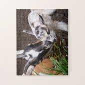 Mam en Baby Goat Legpuzzel (Verticaal)