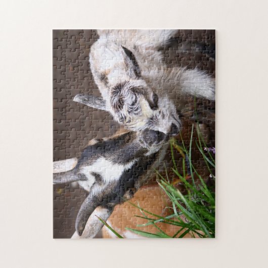 Mam en Baby Goat Legpuzzel (Verticaal)