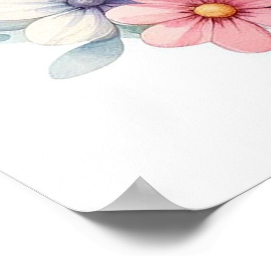 Mam en Baby Goose Poster (Hoek)