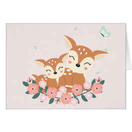 Mam en baby-herten Moederdag