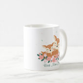 Mam en baby-herten Moederdag Koffiemok (Voorkant rechts)