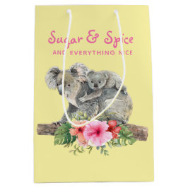 Mam en Baby Koala Beren Cute Waterverf Baby shower Medium Cadeauzakje
