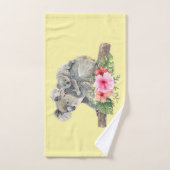 Mam en Baby Koala Beren Cute Waterverf Bad Handdoek (Handdoek)