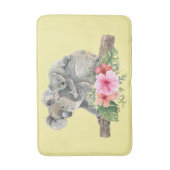 Mam en Baby Koala Beren Cute Waterverf Badmat (Voorkant Verticaal)