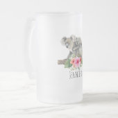 Mam en Baby Koala Beren Cute Waterverf Matglas Bierpul (Voorkant links)