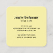 Mam en Baby Koala Beren Cute Waterverf Vierkante Visitekaartje (Achterkant)