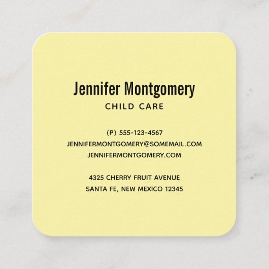 Mam en Baby Koala Beren Cute Waterverf Vierkante Visitekaartje (Achterkant)