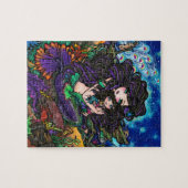 Mam en Baby Mermaid Fantasy Marine Art Puzzle Legpuzzel (Horizontaal)