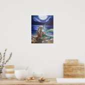 Mam en Baby mermaids Poster (Keuken)