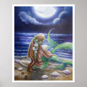 Mam en Baby mermaids Poster (Voorkant)