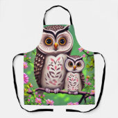 Mam en Baby Owl Schort (Voorkant)