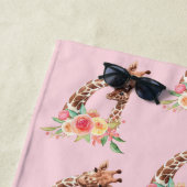 Mam en baby Pair Cute Waterverf Pattern Strandlaken (In situ)