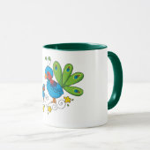 Mam en Baby Peacock Mok (Voorkant rechts)