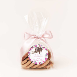 Mam en Baby Sloth Dank je wel Rond Sticker