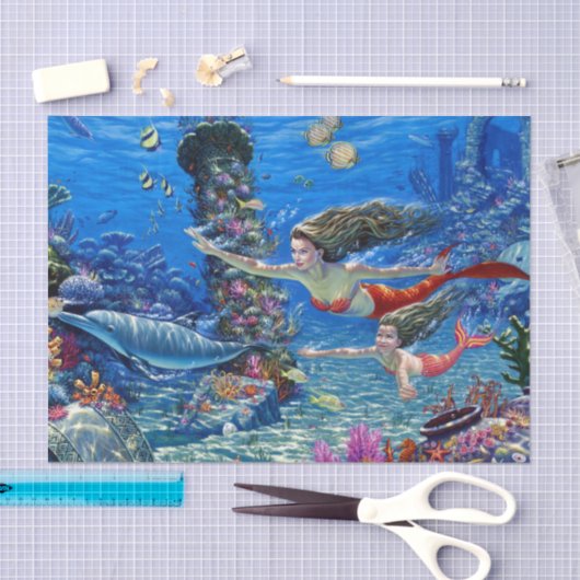 mam en baby tissuepapier (Craft)