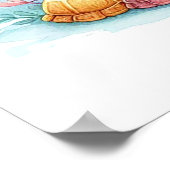 Mam en Baby Turtle Poster (Hoek)