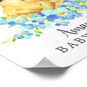 Mam en Baby Welkomstwoord Baby shower Poster (Hoek)