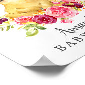 Mam en Baby Welkomstwoord Baby shower Poster (Hoek)