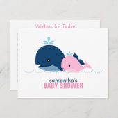 Mam en Baby Whale Ma Advice Kaarten {roze} (Voorkant / Achterkant)