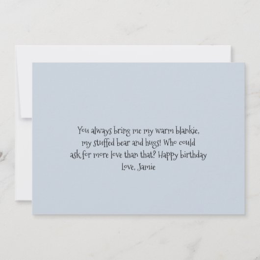 Mam en Baby Woodland Beren Moederdag mama (Achterkant)