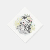 Mam en Baby Zebra Napkins Servet (Hoek)