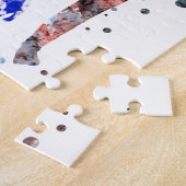 Mam en baby's olifant, olifantenfamilie legpuzzel (Zijkant)