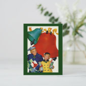 Mam- en Daughter-kerstwinkels uit de jaren '50 Feestdagenkaart (Staand voorkant)