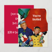 Mam- en Daughter-kerstwinkels uit de jaren '50 Kaart (Voorkant / Achterkant)