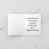 Mam en Daughter Tea Party Notitiekaartje (Binnen)