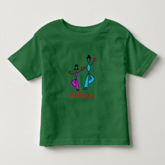 Mam en Daughter's Tree Pose - Yoga Shirten Kinder Shirts