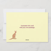 Mam en de kinderen plat vakantie Kaart (Achterkant)