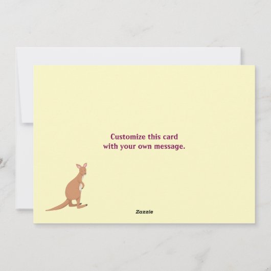 Mam en de kinderen plat vakantie Kaart (Achterkant)