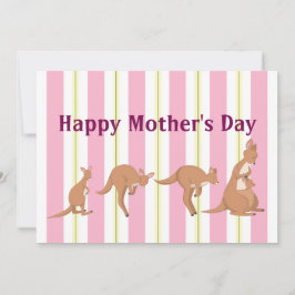 Mam en de kinderen plat vakantie Kaart