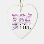 Mam en dochter: Liefde Keramisch Ornament (Links)