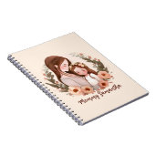 Mam en dochter met Roos Wreater 2 Notitieboek (Rechterzijde)