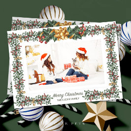 Mam en Dochter Mistletoe Christmas Holiday Kaart