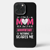 Mam en een accountant... niets maakt me uit. iPhone hoesje (Achterkant)