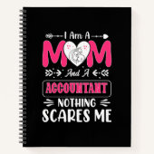Mam en een accountant... niets maakt me uit. notitieboek (Voorkant)