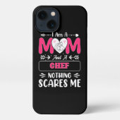 Mam en een Chef niets maakt me uit, grappig iPhone Hoesje (Achterkant)