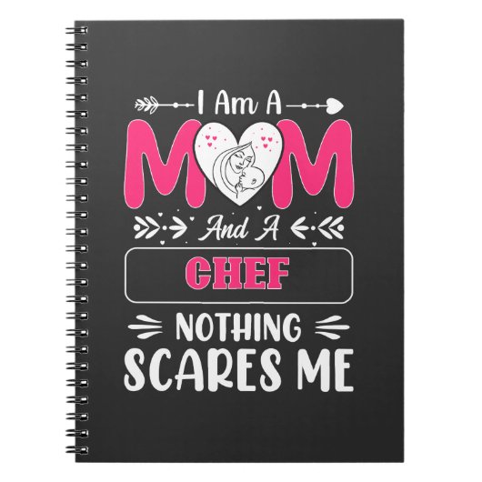 Mam en een Chef niets maakt me uit, grappige Chef Notitieboek (Voorkant)
