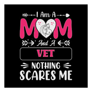 Mam en een Vet niets maakt me uit, grappige Vet ma Perfect Poster