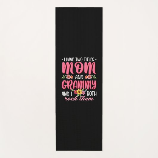 Mam en Grammy Birthday Yogamat (Voorkant)